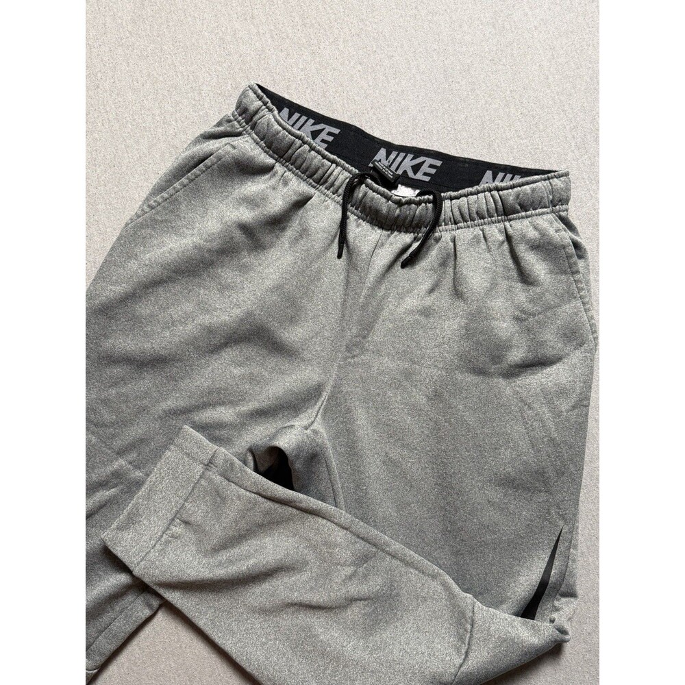 Nike Pants Mens L Gray GX Swoosh Graphic Tapered Jogger Sweatpants Dri Fit